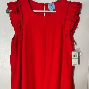 NWT CeCe Sleevless dress Red Size8